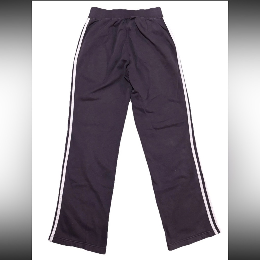 Adidas Y2K 2009 Woman’s Strait Loose Leg sweat pants Purple White Stripes Size.M - Picture 2 of 9
